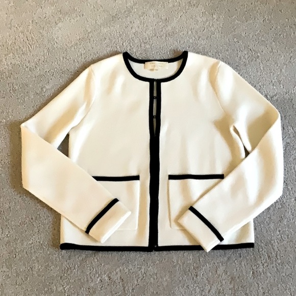 Brielle Cardigan Ecru/Black XXS NWOT - Picture 3 of 7